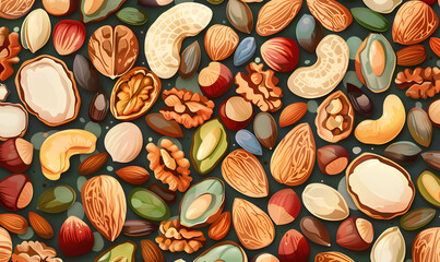 fruits and vegetable herbal concept  for background or 2d illustrator cartoon.