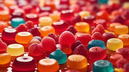 Colorful jelly candy background