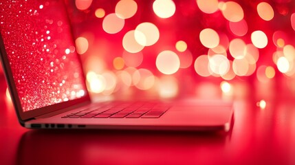 An image of a modern laptop screen featuring smart digital technology.