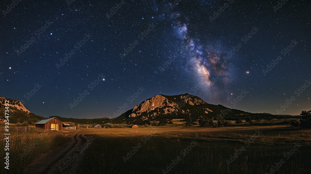 12082007 98 A starry night sky, with the Milky Way visible in all its ...