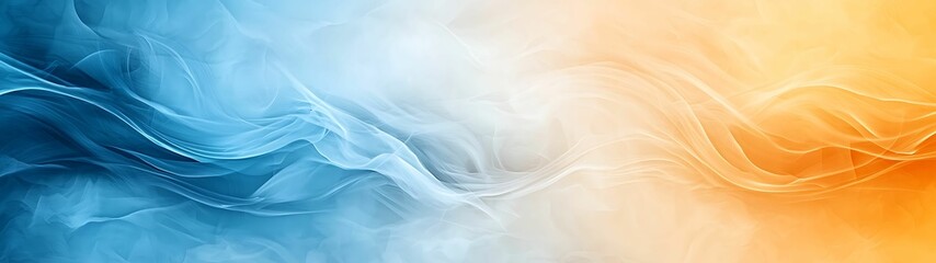 Wall Mural - a soft gradient featuring shades of light blue and yellow, transitioning effortlessly into each othe