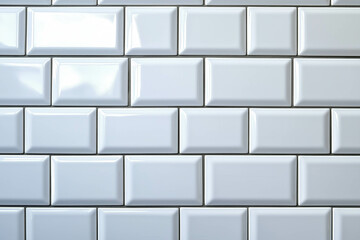 Wall Mural - White Subway Tile Background