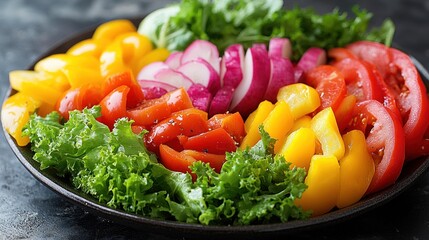 Sticker - Rainbow Veggie Platter