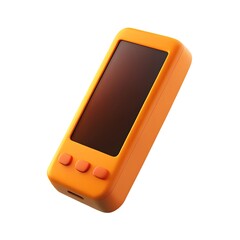 3D rendered Orange brown colored thermometer for smoke