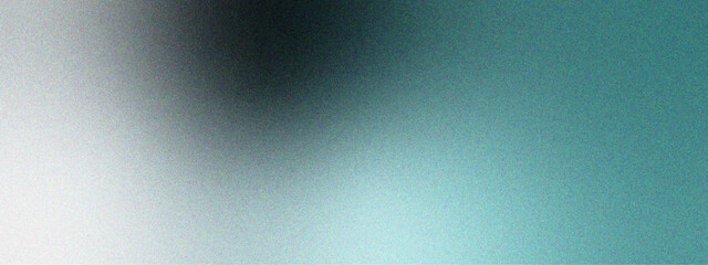 Poster - Abstract Blurred grainy texture and teal to white to brown gradient. Light blue grainy gradient background with copy space. white and soft blue with light effect and faded gradient.