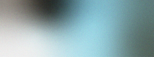 Wall Mural - abstract blurred grainy texture and teal to white to brown gradient. light blue grainy gradient back