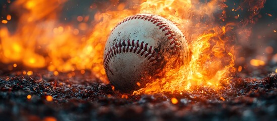 Baseball on Fire