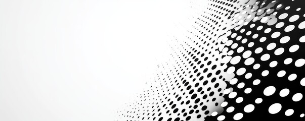 Wall Mural - Abstract Black and White Dot Pattern, minimalist , geometric , design , texture