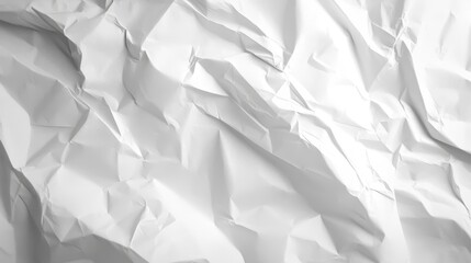 Wall Mural - Abstract White Crumpled Paper Texture, texture , background , white , paper