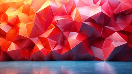 Poster - Abstract Geometric 3D Background with Engaging Pattern for Design Depth