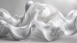 © fotobieshutterb - Serene Origami Waves: Minimalistic Abstract Design with Monochromatic Curves