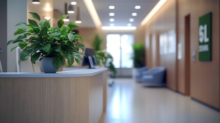 Leinwandbilder - Modern medical office interior with doctors workplace : Generative AI