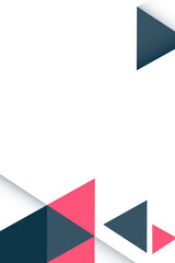 Wall Mural - gray and pink triangle pattern design element