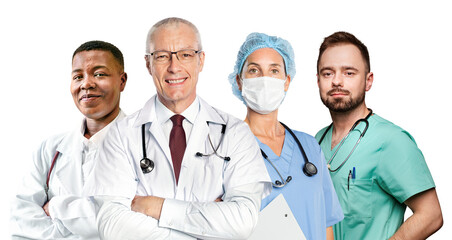 Poster - Healthcare workers png sticker, transparent background