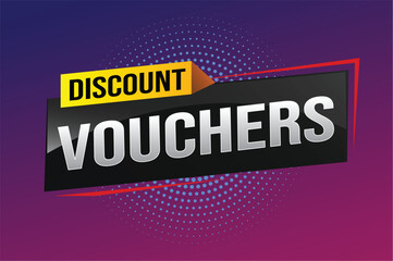 Wall Mural - discount voucher vouchers special offer poster banner graphic design icon logo sign symbol social media website coupon advertising store shop online, website, landing page

