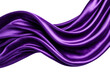 © fotogurmespb - Majestic royal purple velvet curtain flowing in soft waves isolated on transparent background