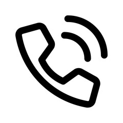 Wall Mural - phone call glyph icon