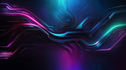 Wall Mural - Abstract gaming background. Generative Ai.