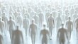 © Aris Suwanmalee - A large crowd of faceless white figures walking towards the light.  The image creates a sense of anonymity and conformity.  A powerful visual metaphor for society.