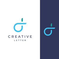 Wall Mural - Geometric letter D initial logo template design with a unique and modern concept. Logo for business, business card or identity, brand.