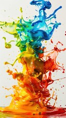 Wall Mural - Rainbow paint splash