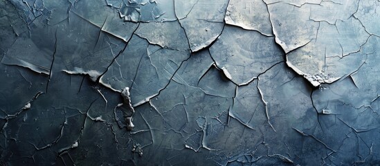 Wall Mural - Cracked Paint Texture on Wall. Copy space image. Place for adding text and design