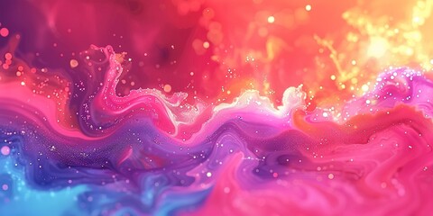 Poster - abstract background with bubbles