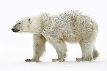 Sticker - Polar Bear Walking on Snow