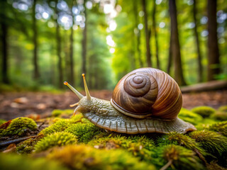 snail on the grass