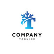 © Imam - Letter T Ice Cool logo icon vector