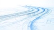 © Sakiyah - Highway development blueprint, detailed road design with measurements, flat design illustration