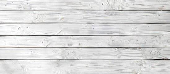 Wall Mural - White wood plank texture background with copyspace for your designs or text to enhance your work High resolution wooden backdrop suitable for a website or wallpaper Material designed to appear natural