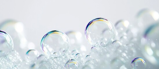 Close Up of Soap Bubbles