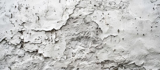 Poster - Grungy white concrete wall backdrop Background featuring a finely detailed section of stone wall Cement texture. Copy space image. Place for adding text and design