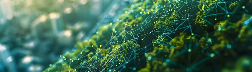 Conceptual Supply Chain Network Formed by Green Vines Connecting Cities for Sustainable Logistics