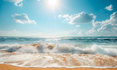 Wall Mural - Sommer, Sonne, Strand und Meer im Urlaub. 