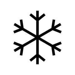 Wall Mural - snowflake outline icon isolated on transparent background. editable stroke vector element for christ