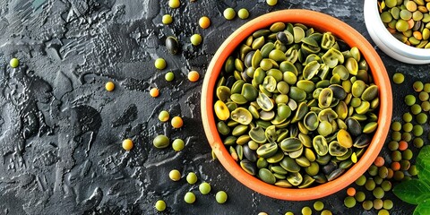 Wall Mural - water drops on a green background