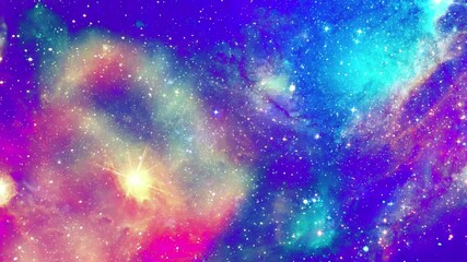 space background particle galaxy nebula colorful