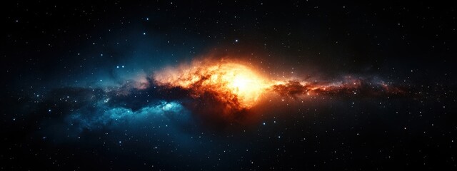 Wall Mural - southern lights spectacle against starry sky, realistic, high resolution --ar 8:3 --style raw --pers