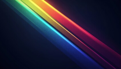 Wall Mural - Close-up of rainbow-colored line radiating from center of image C