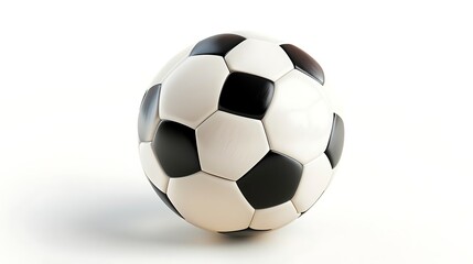 Soccer ball on white background