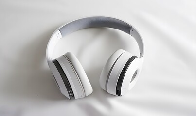 High-quality headphones on a white background. Headphone product photo beats. 