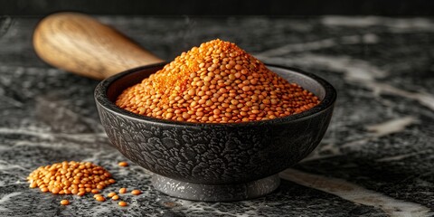 Poster - mortar and pestle with spices