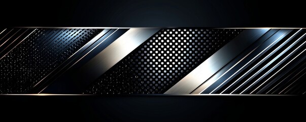 Leinwandbilder - An abstract white techno background overlays a dark space with glowing lines of decoration. This modern graphic design element would be suitable for banners, flyers, cards, and brochures.