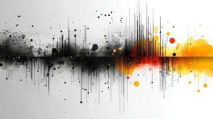 Leinwandbilder - Vibrant geometric shapes and dynamic lines create an abstract graffiti artwork