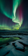 aurora sky at night