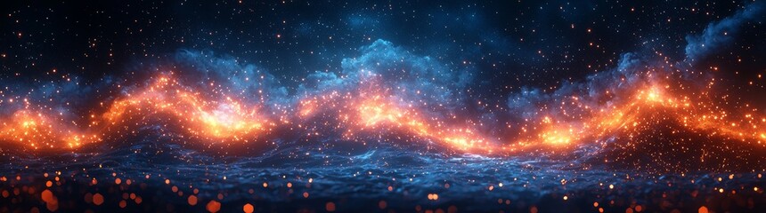 Aufkleber - Colorful abstract pastel wave with dynamic textures and vibrant colors.