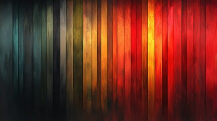 Aufkleber - An abstract background with vertical lines in various warm and cool tones.
