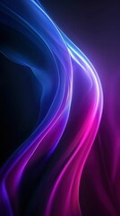 Wall Mural - A long, curvy line of blue and purple colors. The colors are bright and vibrant, creating a sense of energy and movement. The line seems to be flowing and twisting, almost as if it's alive